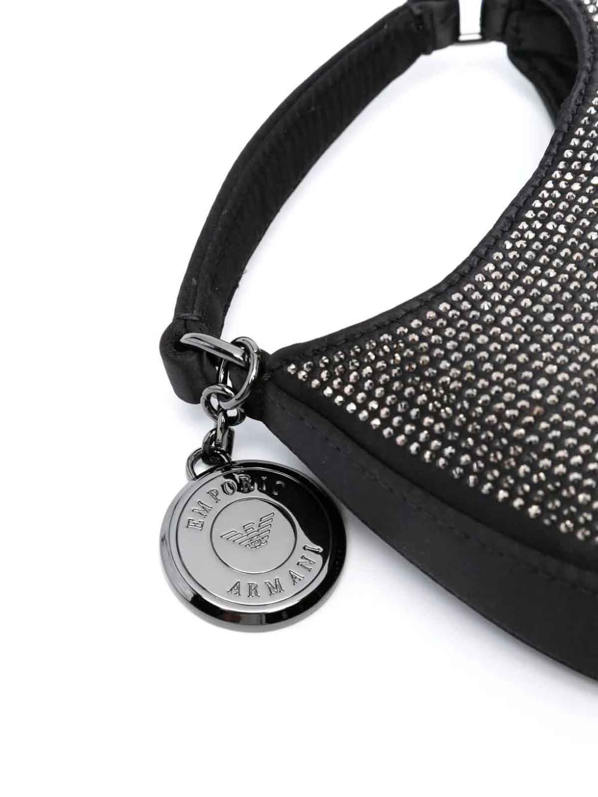 Shop Emporio Armani Mini Shoulder Bag In Black