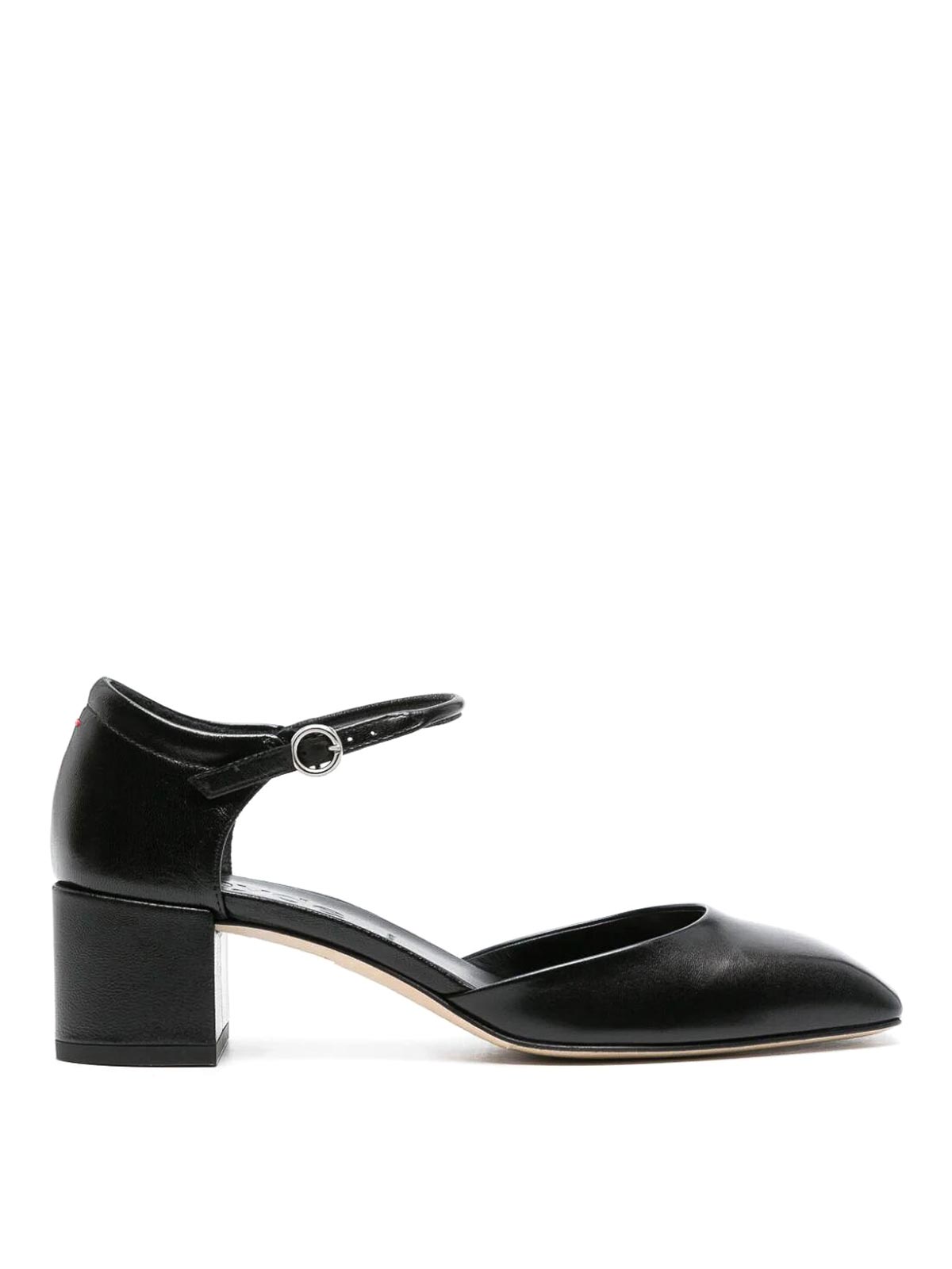 Aeyde Magda 45mm Leather Pumps In Black