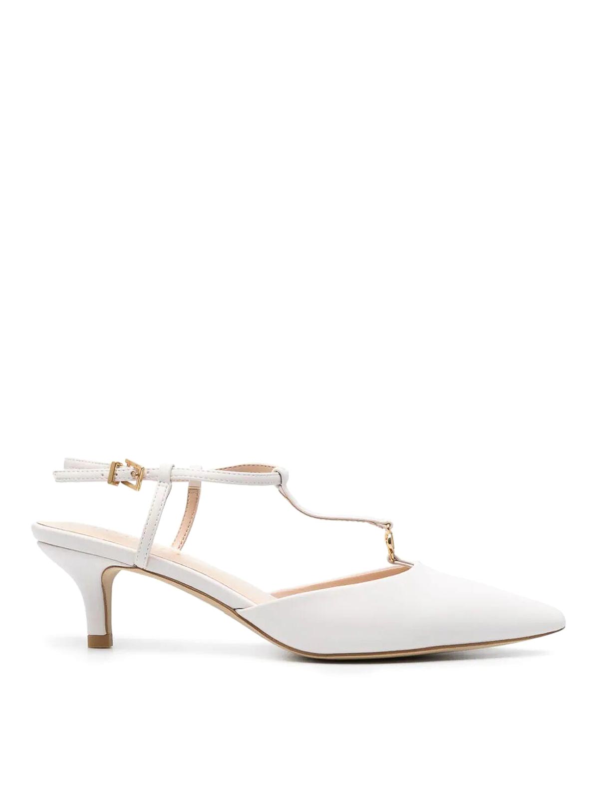 Shop Twinset Sling Sandals In White