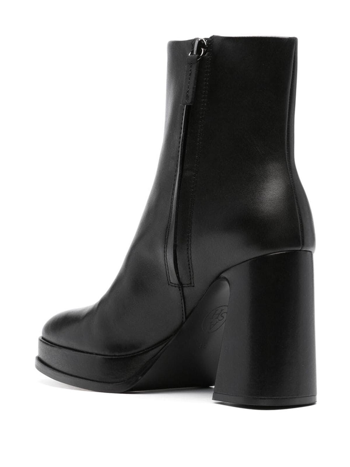 Shop Ash Alyx Pointed Ankle Boots With Inside Zip In Black