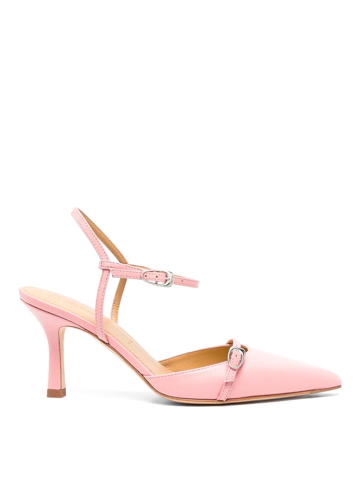 Shop Aeyde Medium Heeled Sandals In Pink
