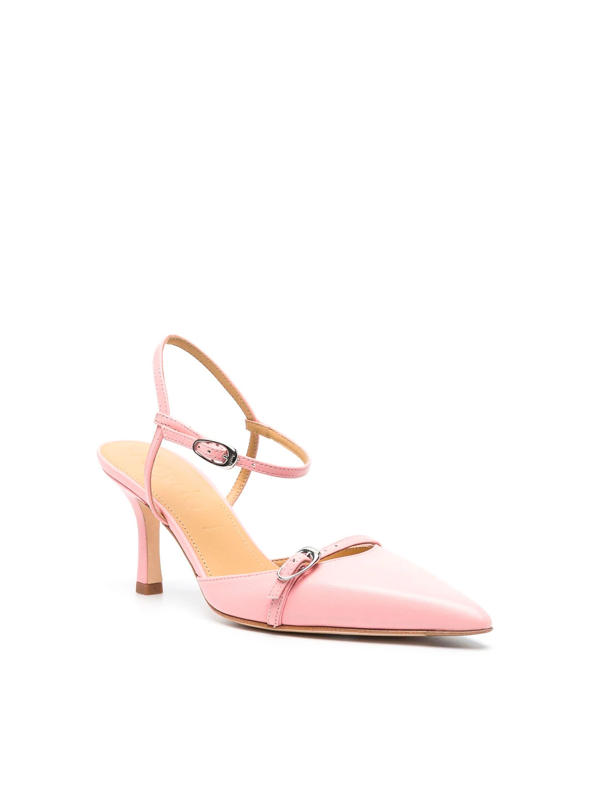 Shop Aeyde Medium Heeled Sandals In Pink