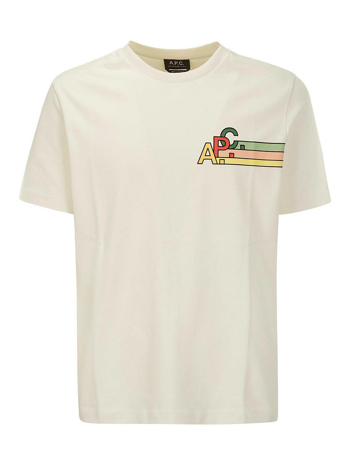 Shop Apc T-shirt Isaac In White