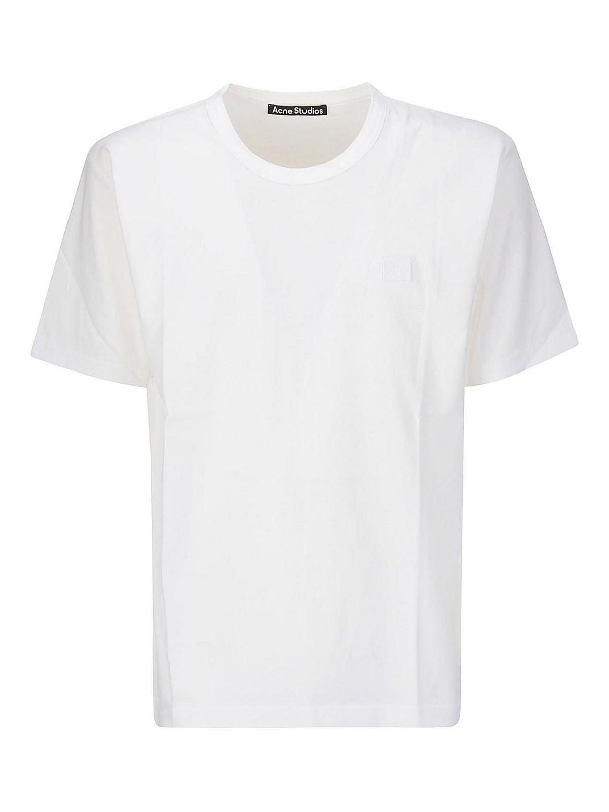 Acne Studios White Lightweight T-shirt In Beige