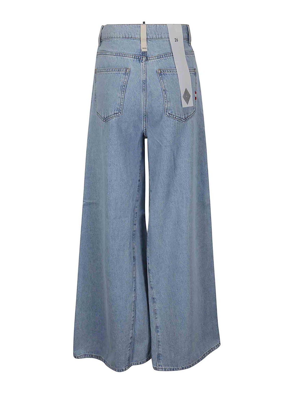 Shop Amish Flared Hight Waisted Jeans In Dark Wash