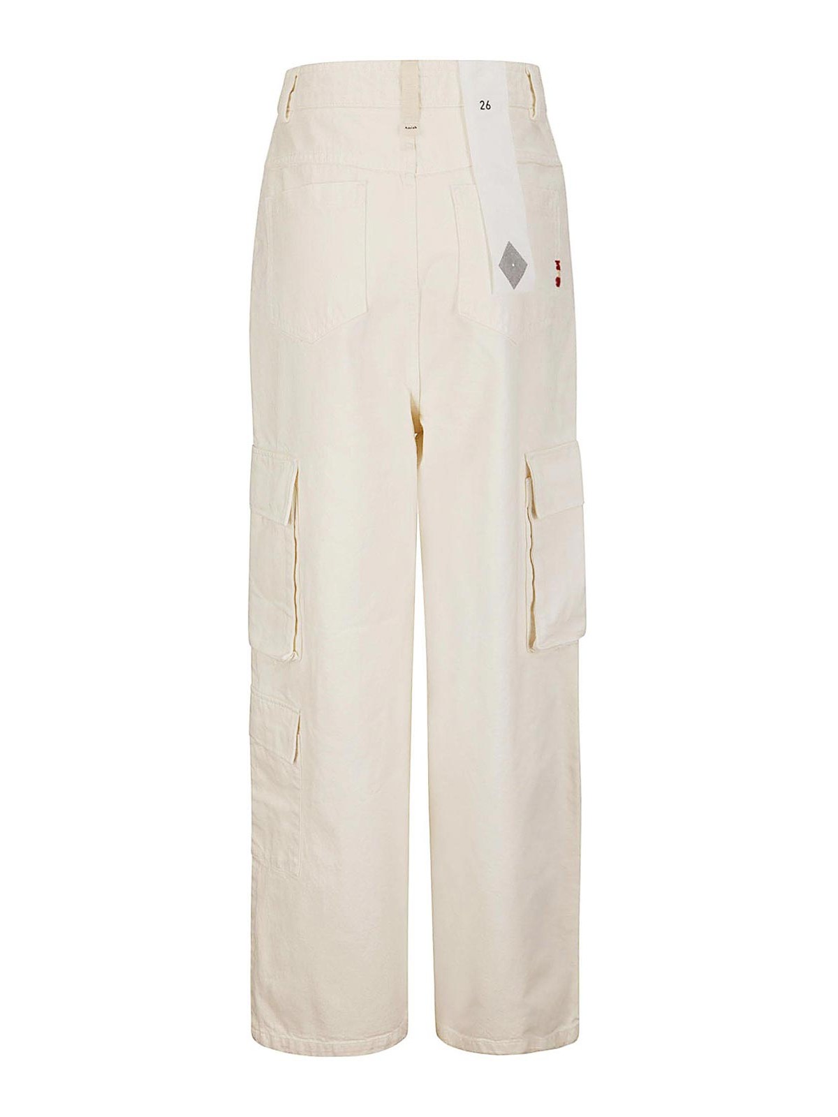 Shop Amish Cargo Pants In Cream