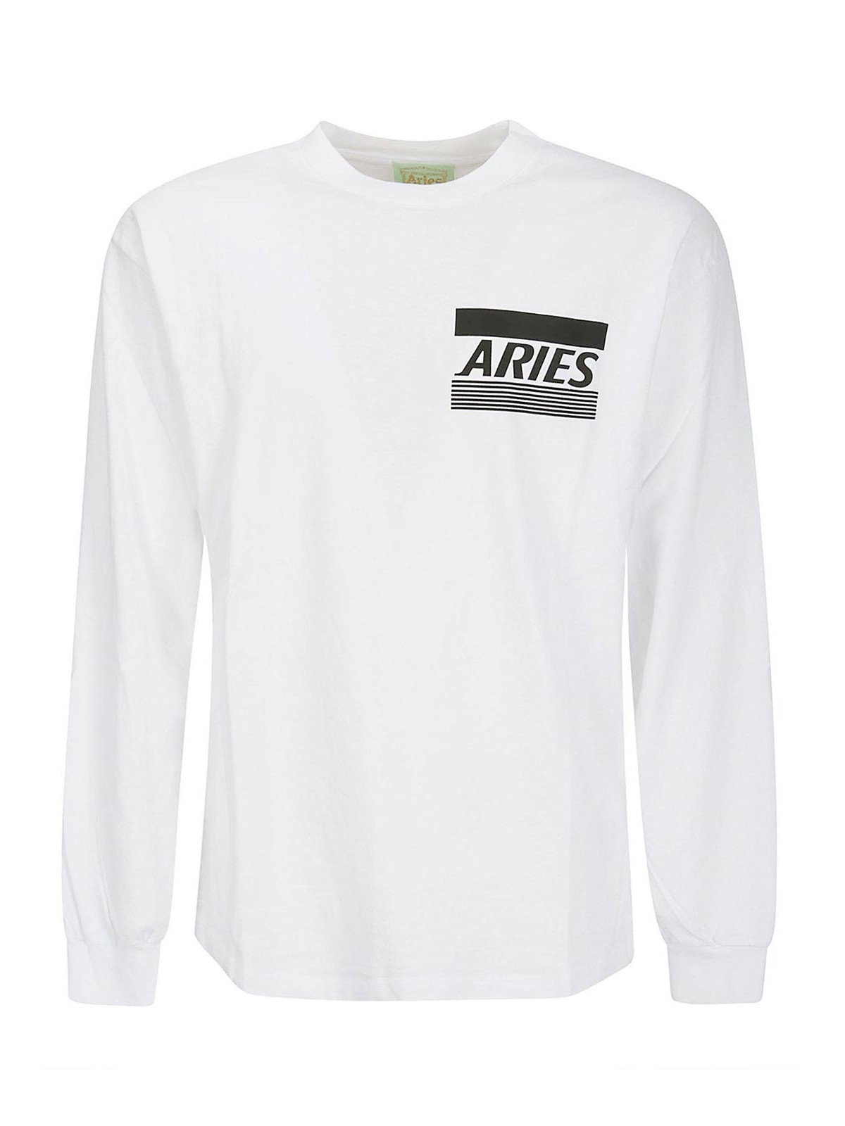 Aries Jersey Crew Neck T-shirt In White