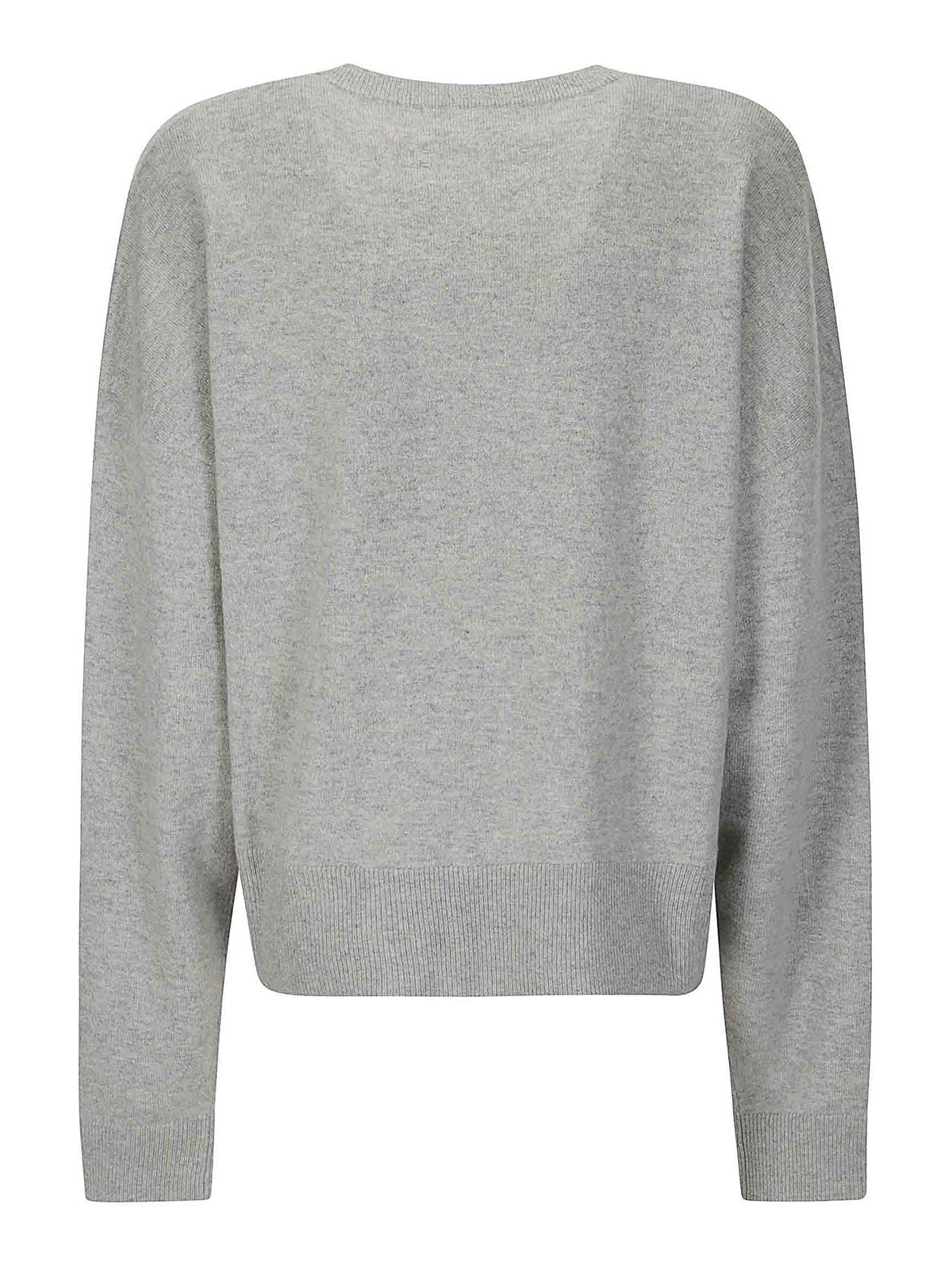 Shop Extreme Cashmere Suéter Con Cuello De Pico - Gris In Grey