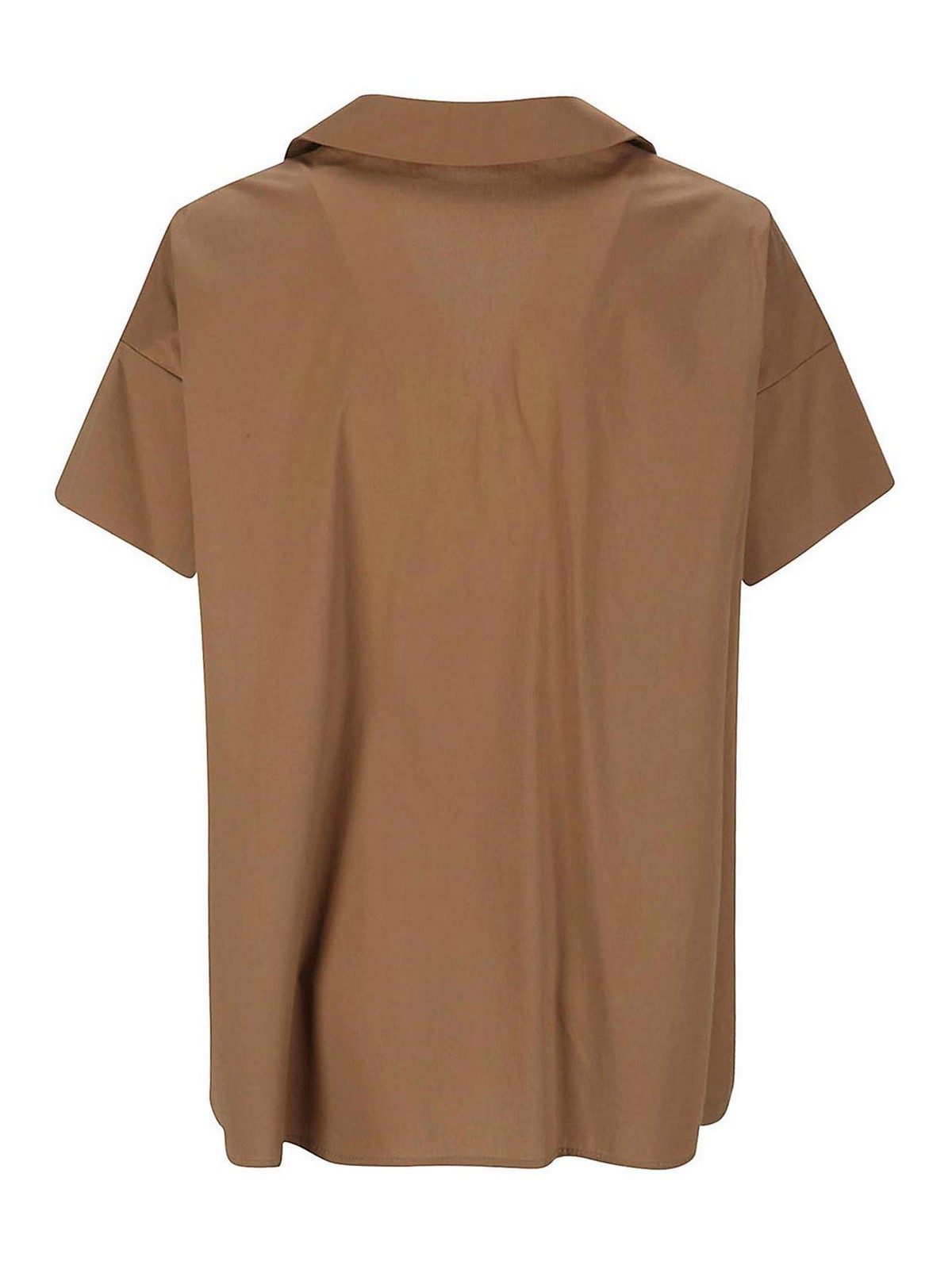 Shop Hira Cotton Shirt In Brown
