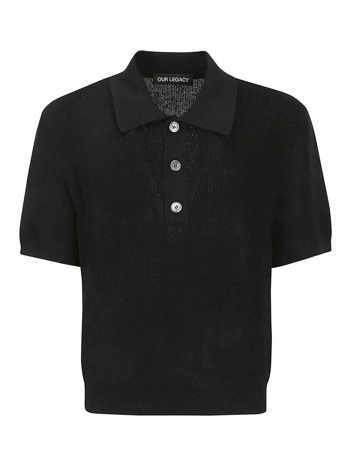 our legacy ブラック ポロシャツ M our legacy ブラック ポロシャツ M