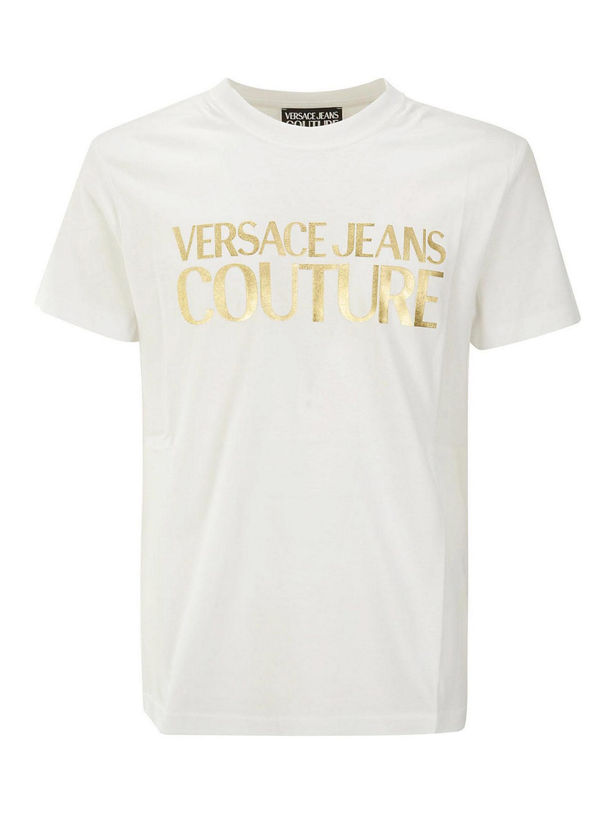 Versace Jeans Tee In Gold
