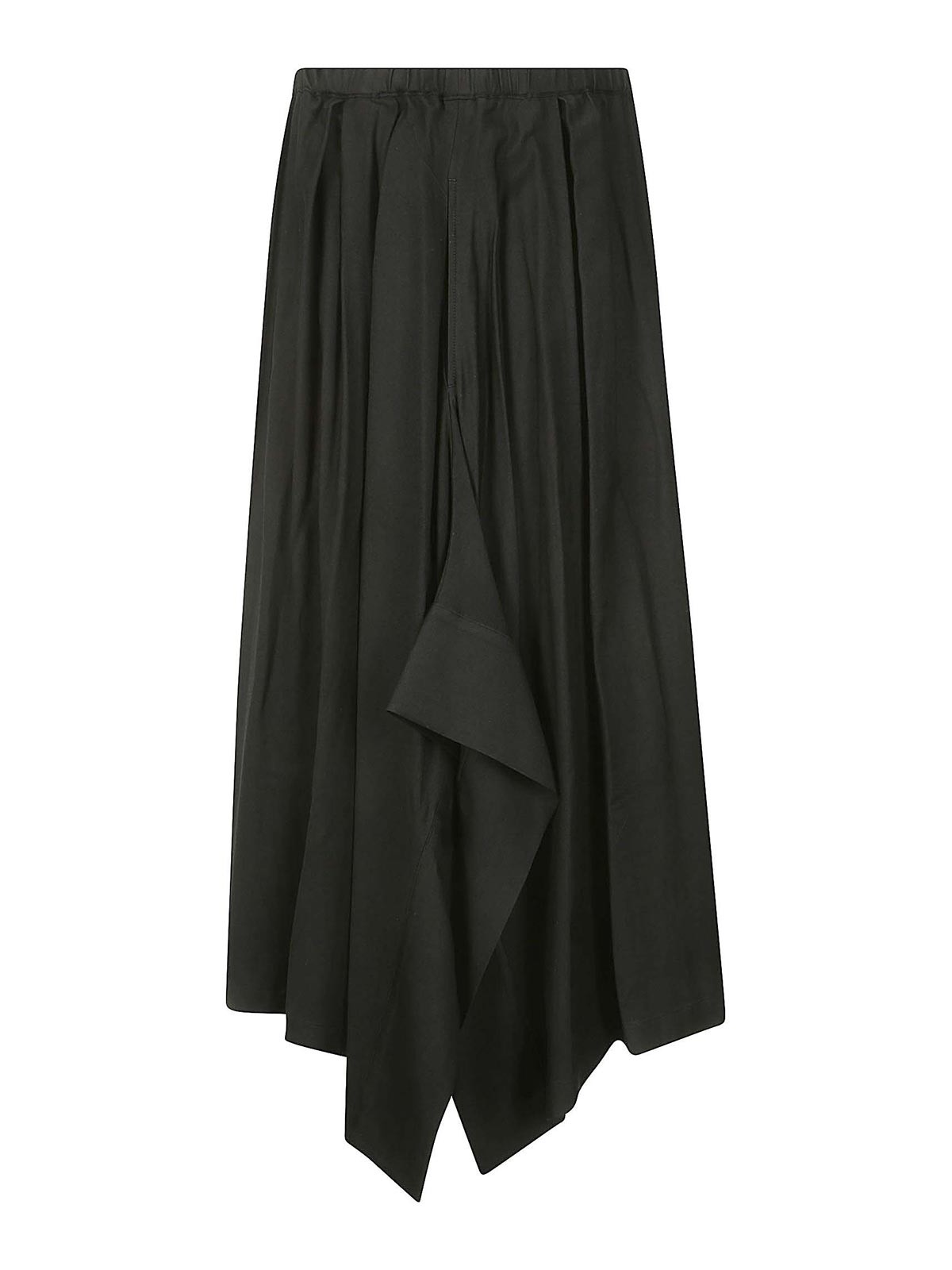Yohji Yamamoto Midi Skirt In Black