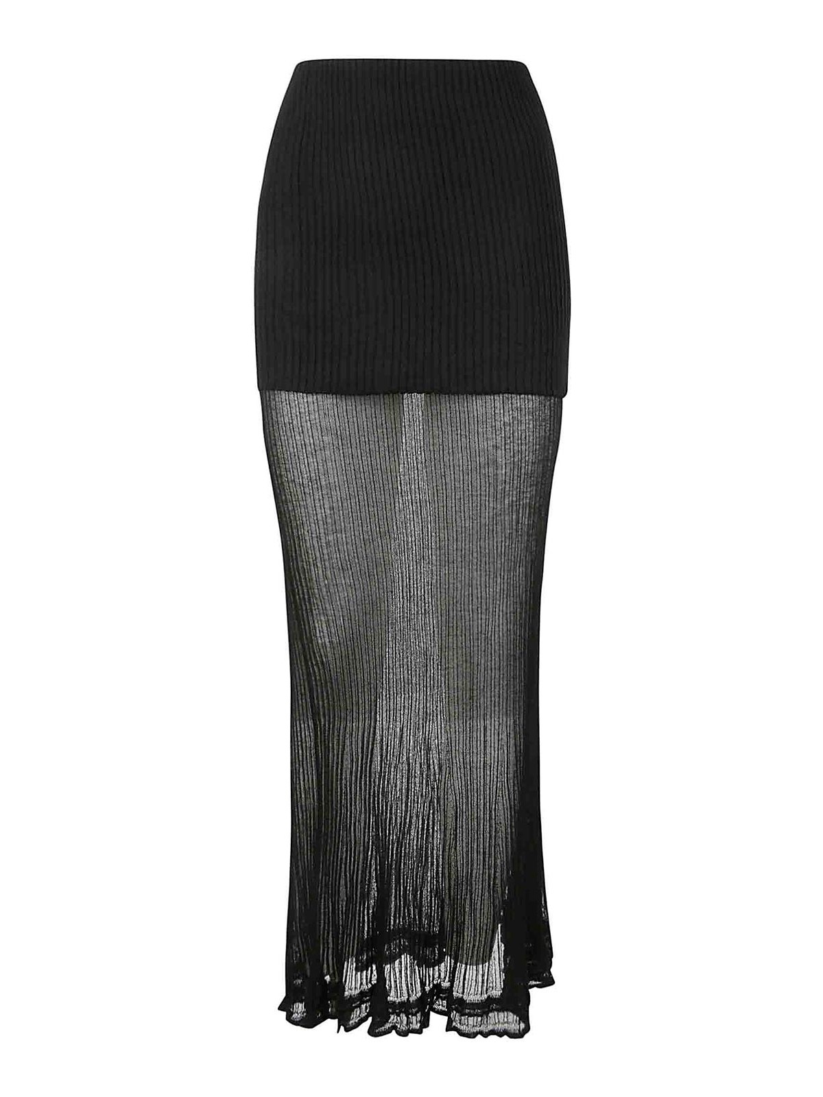 Shop Quira Midi Skirt In Negro