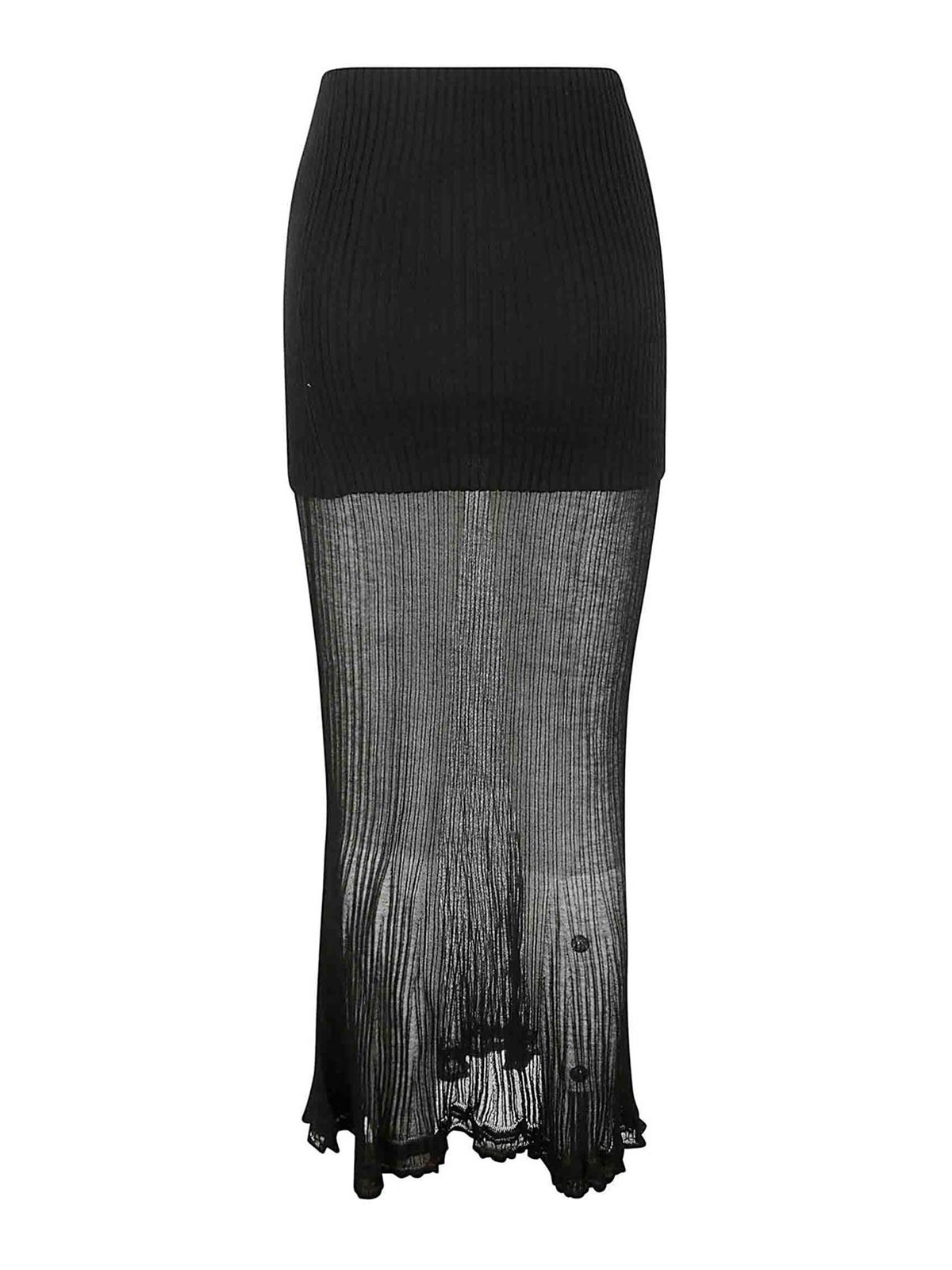 Shop Quira Midi Skirt In Negro