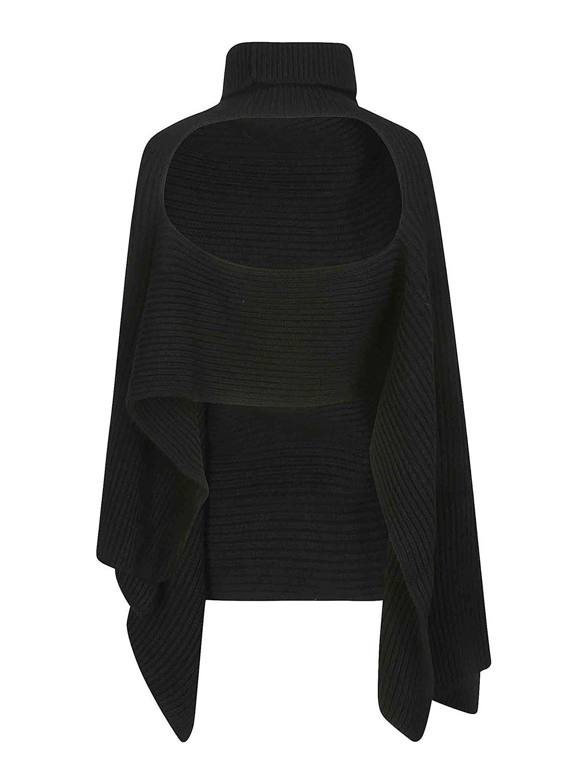 Shop Stefano Mortari Bare Back Sweater In Negro