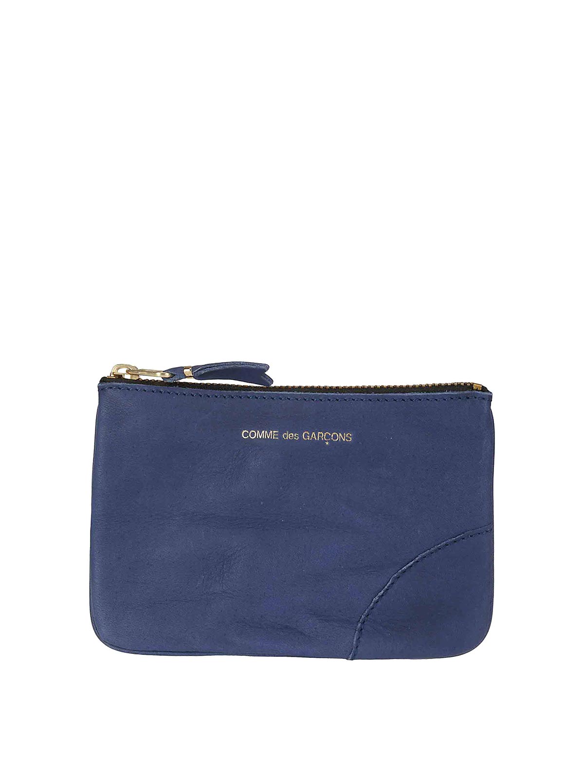 Shop Comme Des Garçons Wallet In Dark Blue