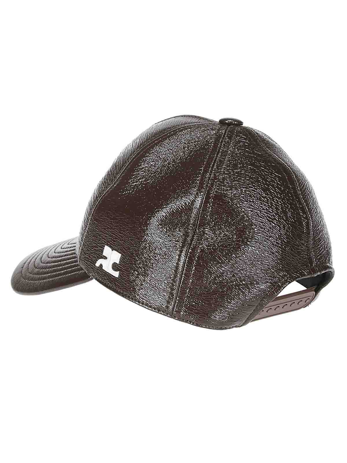 Shop Courrèges Hat In Brown