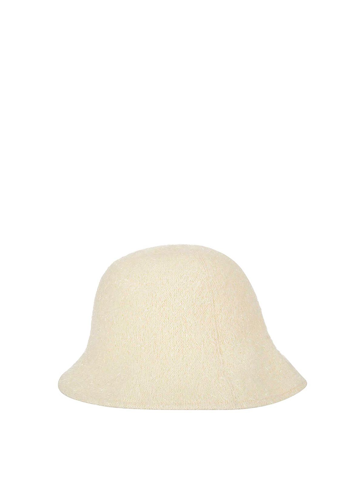 Cfcl Mesh Knit Luxe Asymmetric Hat In White