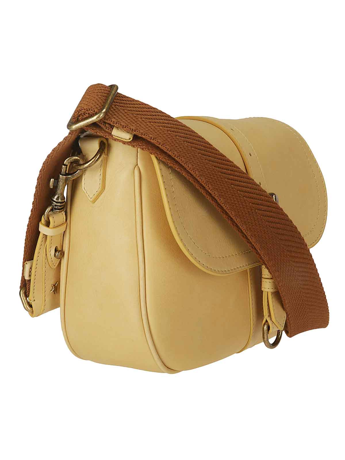 Shop Golden Goose Crossbody Bag In Beige
