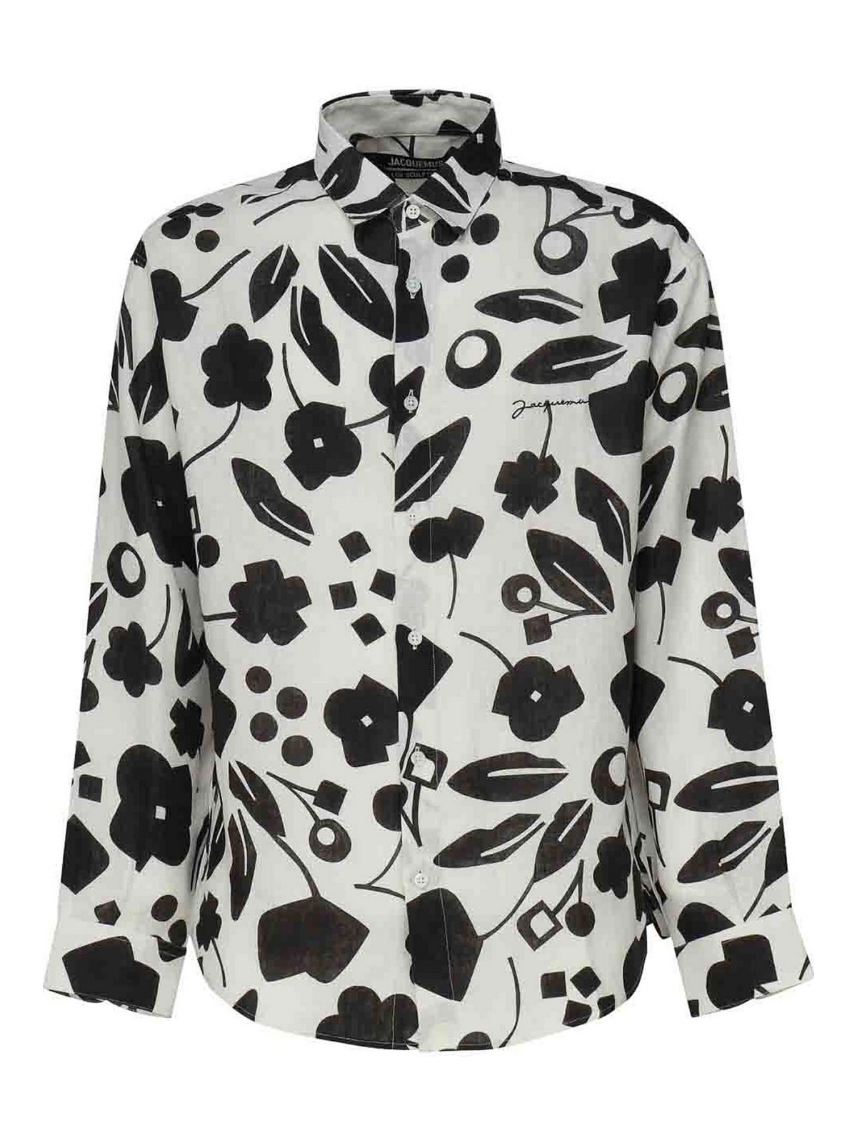 Shop Jacquemus Shirt With Print In Black