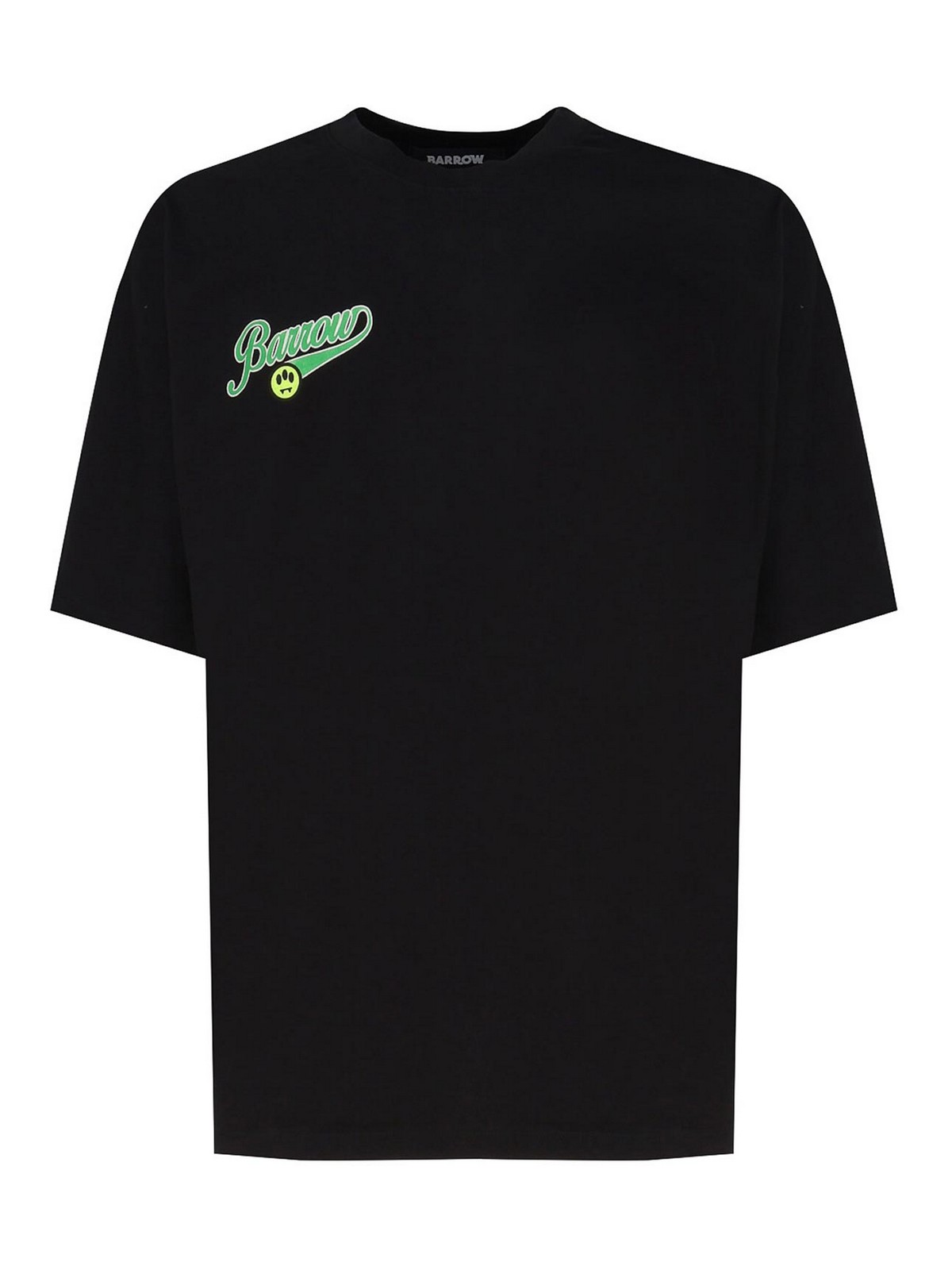 Shop Barrow T-shirt With Logo And Smiley Print In Black