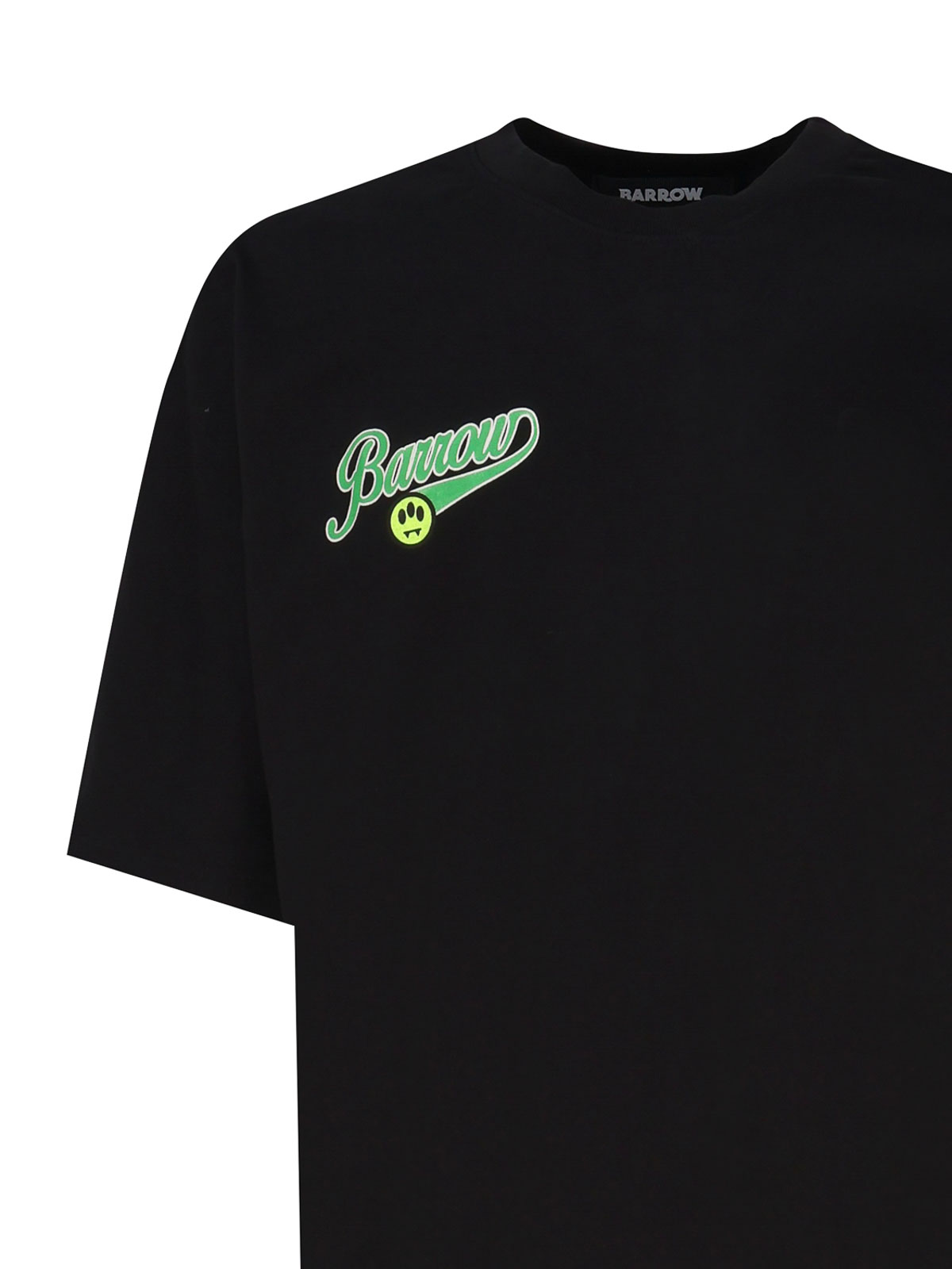Shop Barrow T-shirt With Logo And Smiley Print In Black