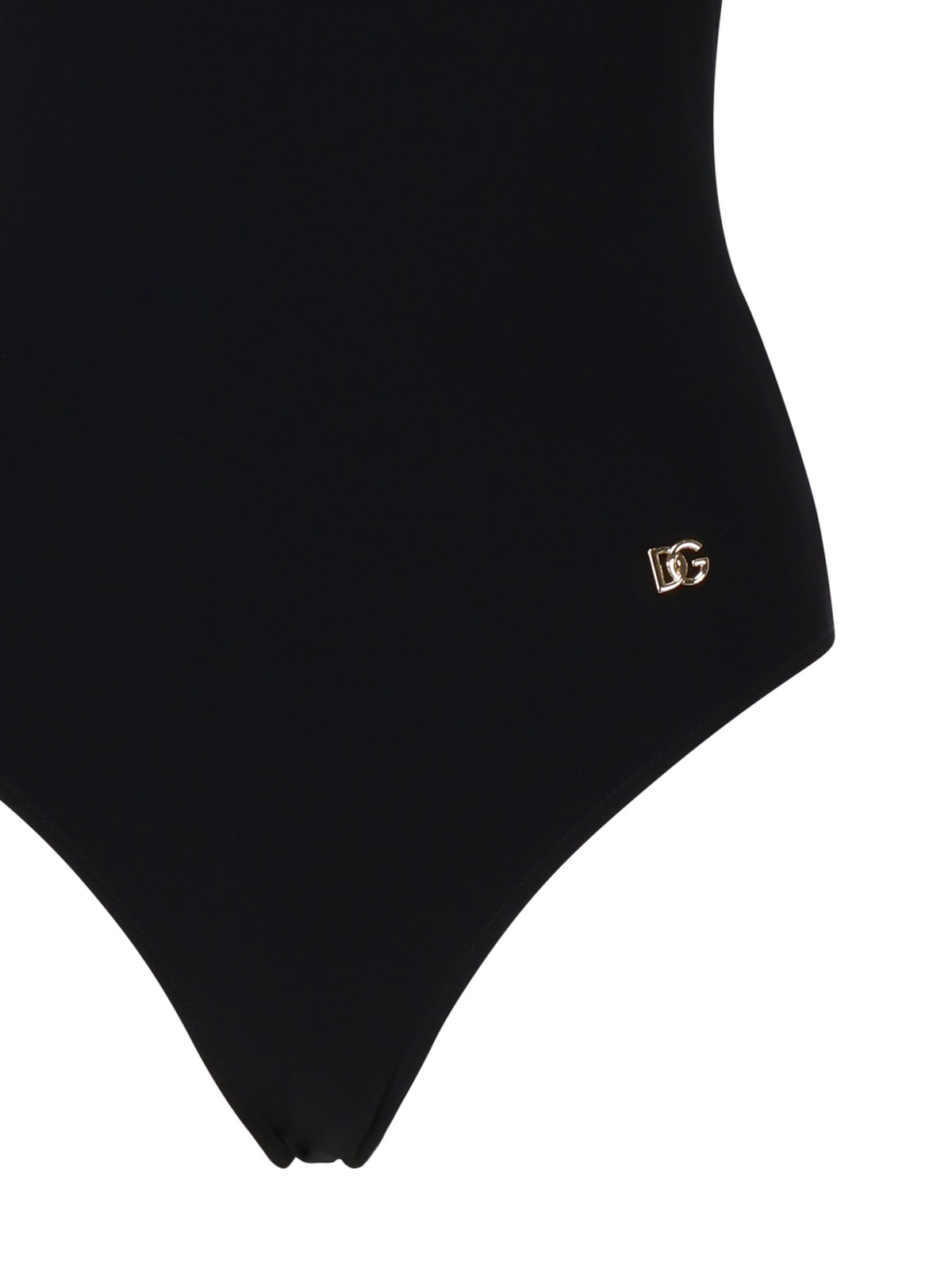 Shop Dolce & Gabbana Olympic One-piece Swimsuit In Black