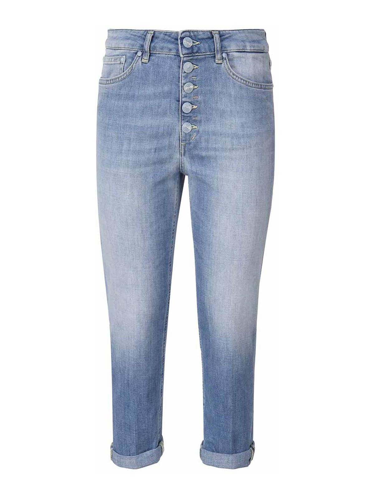 Dondup Koons Loose Jeans In Bull Stretch In Blue