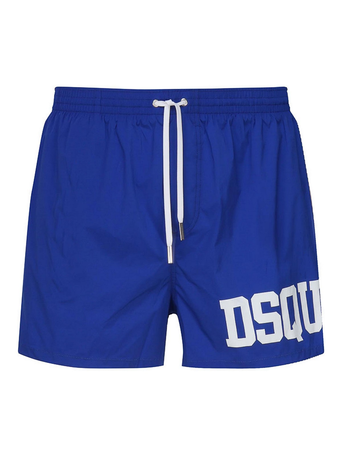 Shop Dsquared2 Logo Swimsuit In Contrasting Color In Blue