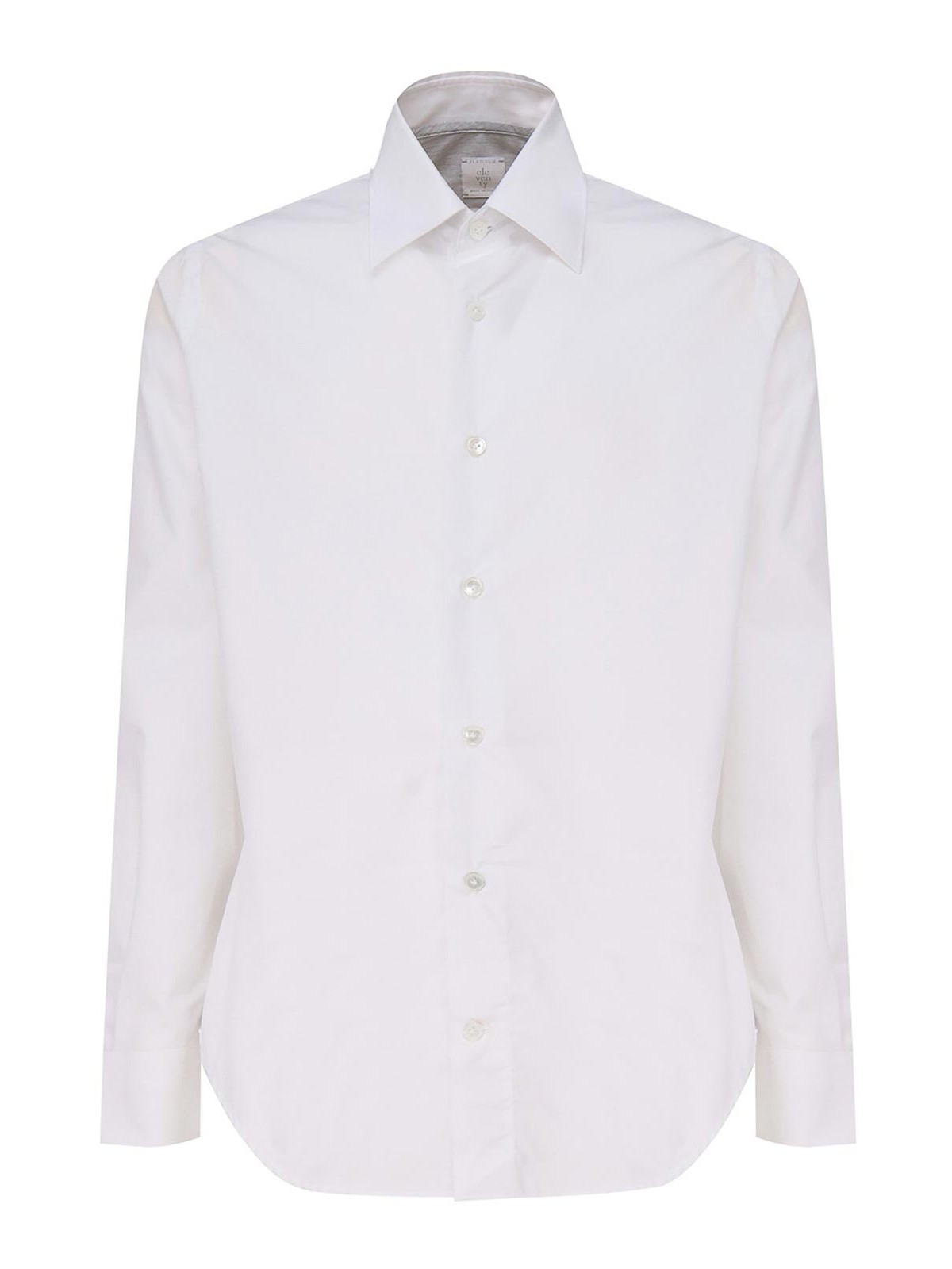 Eleventy Long Sleeved Shirt In White