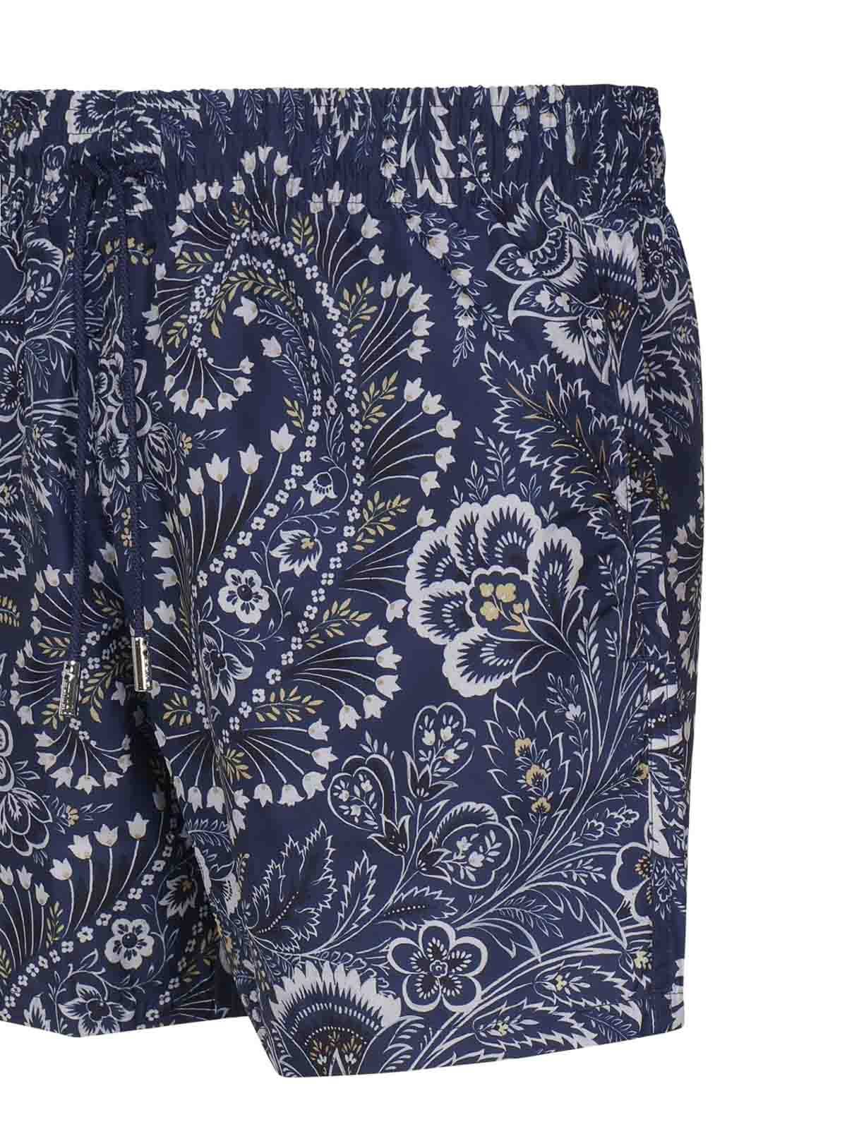 Shop Etro Costume With Paisley Design In Blue