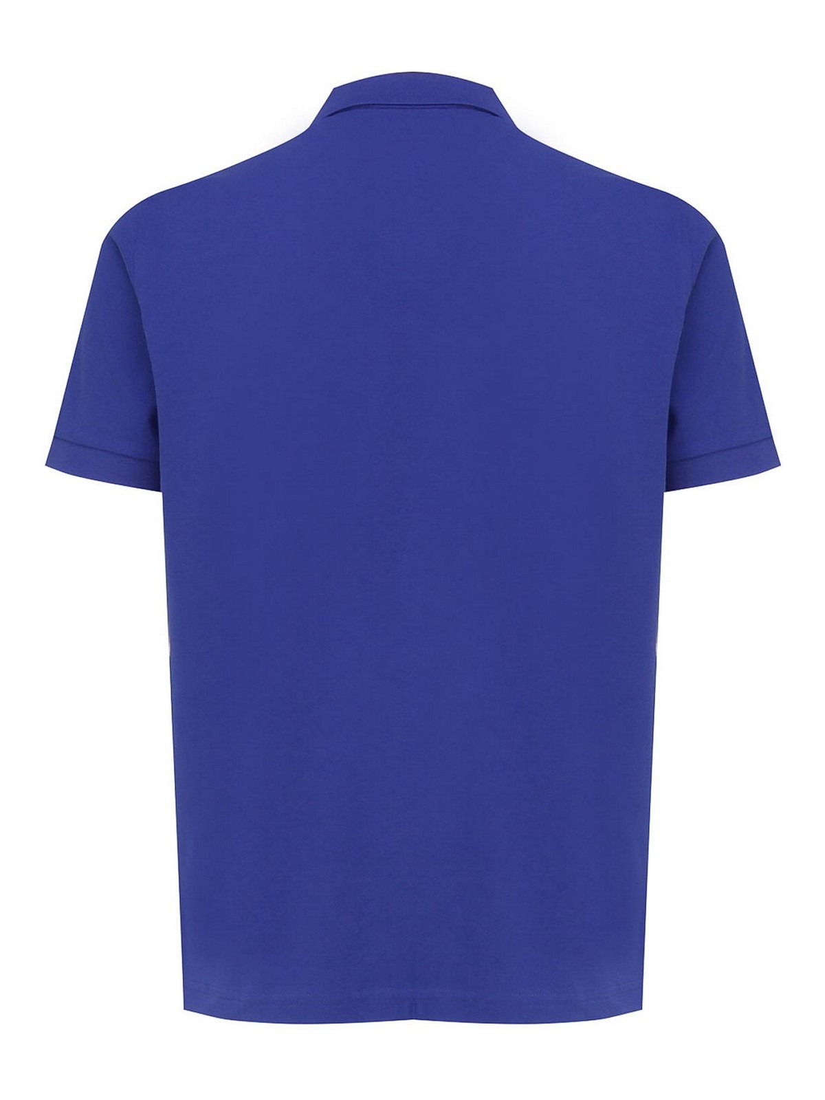 Shop Fay Stretch Polo Shirt In Blue