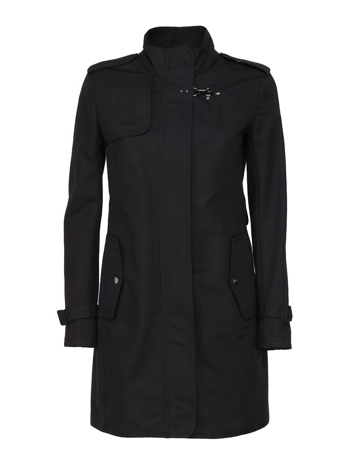 Shop Fay Virginia Trench Coat In Black