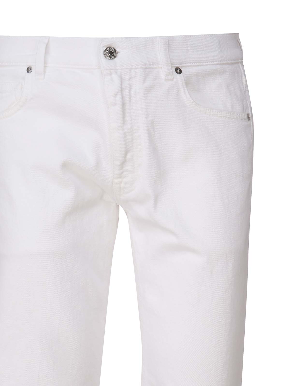 Shop Mauro Grifoni Jude Skinny Denim Pants In White