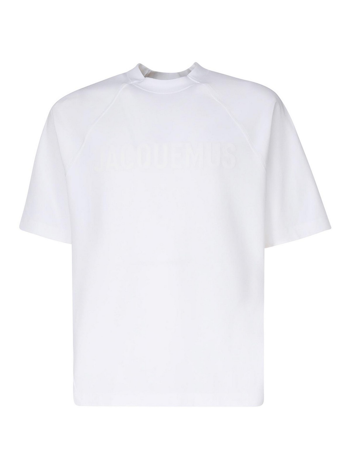 Shop Jacquemus Typo T-shirts In White