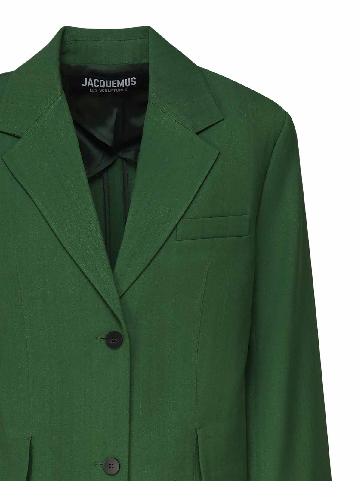 Shop Jacquemus Blazer - Verde In Green