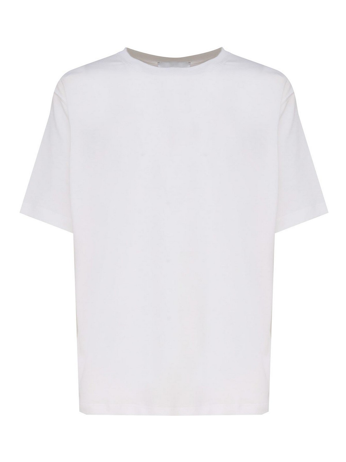 Shop Lardini Cotton T-shirt In White
