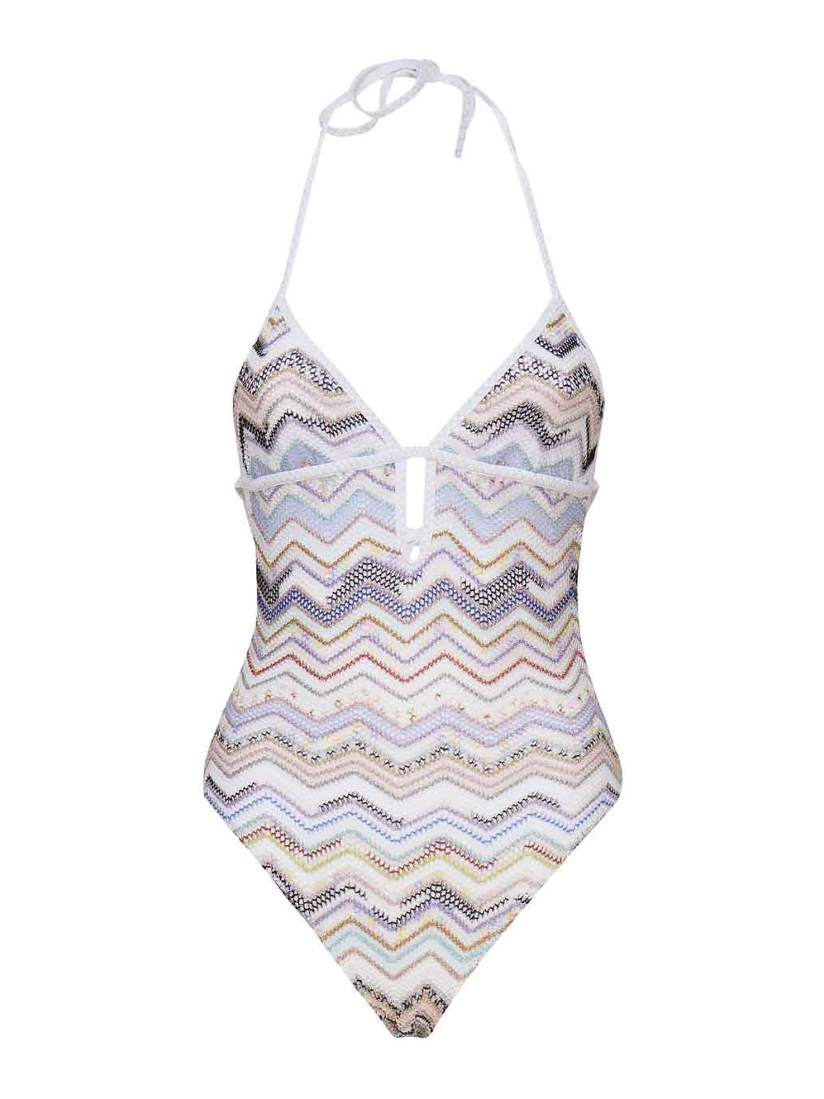 Missoni One Piece Multicolor Red Tones In Multicolour