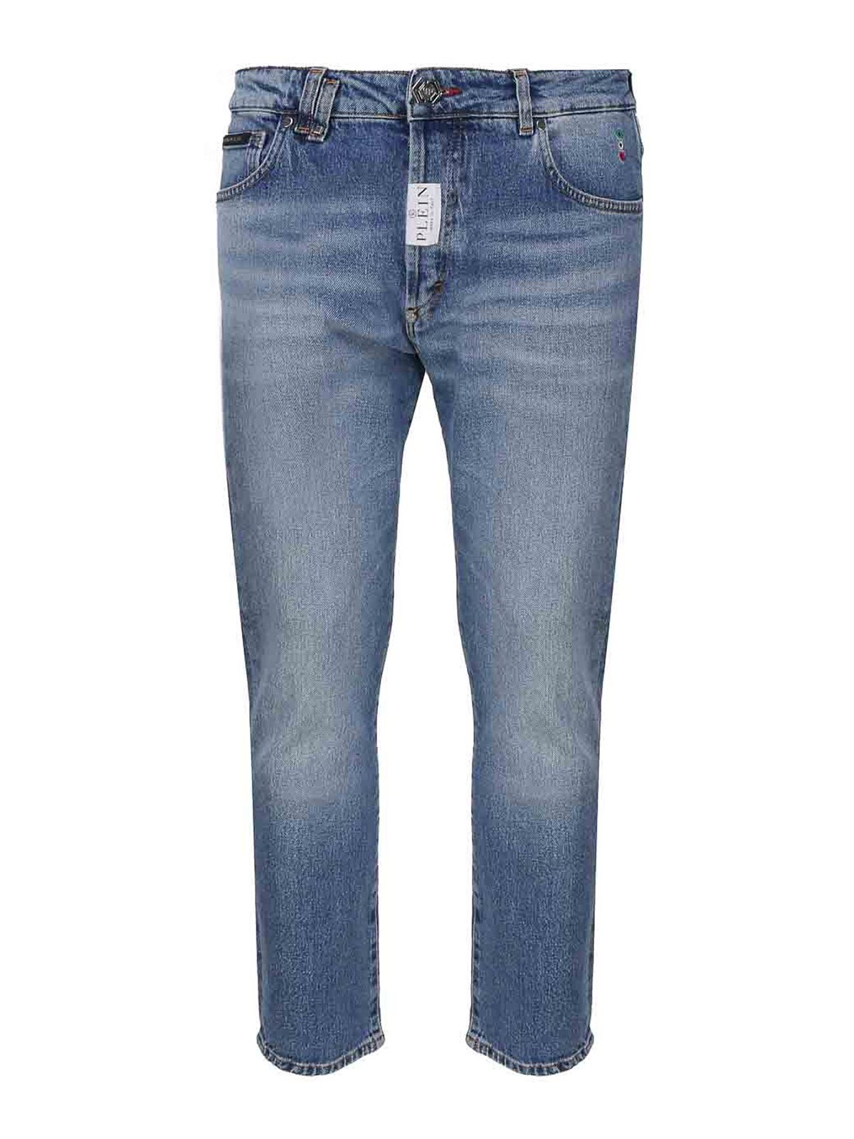 Shop Philipp Plein Mid-rise Skinny Jeans In Blue