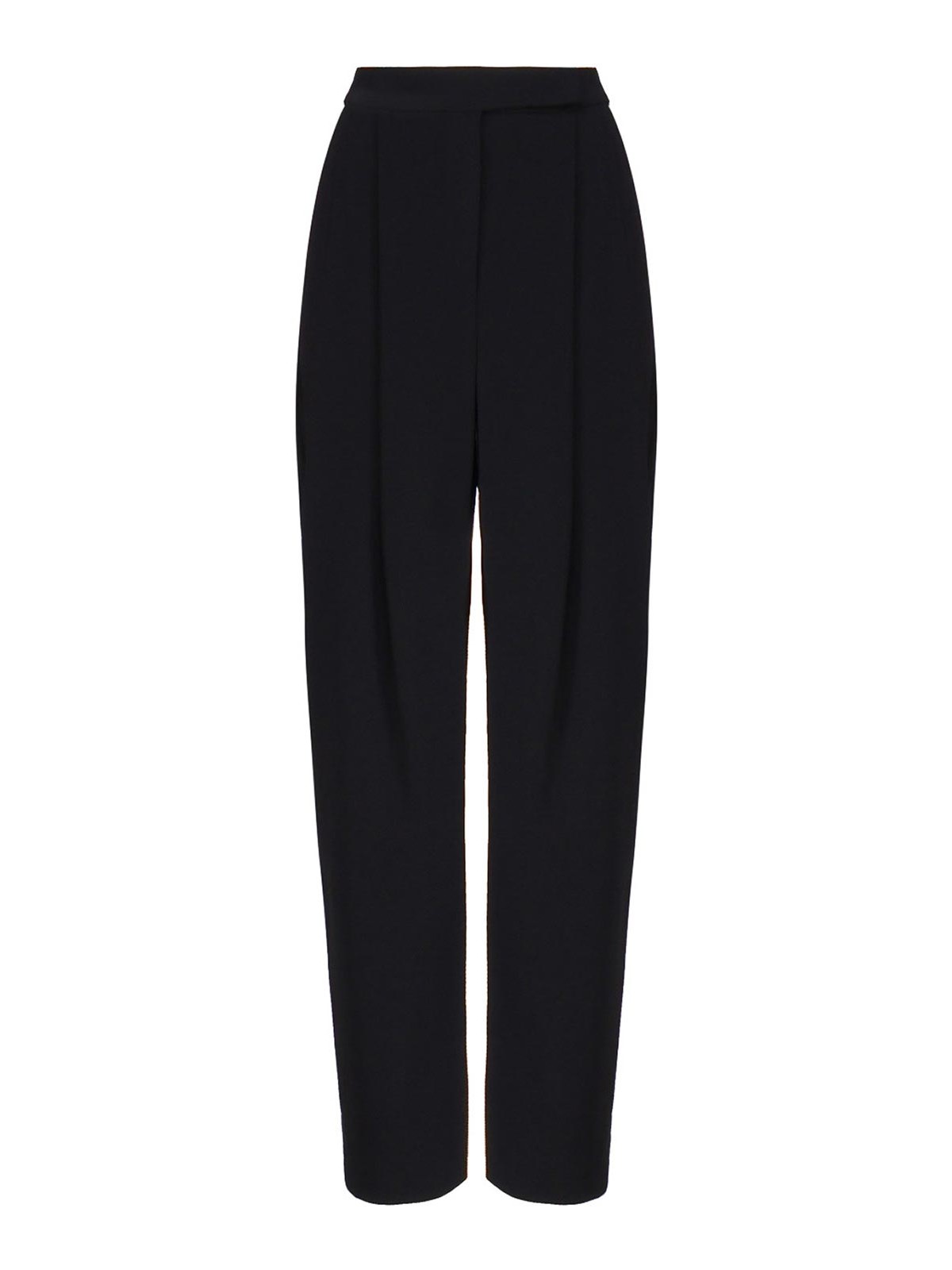 Pinko Wide Pants With Side Slit In Black