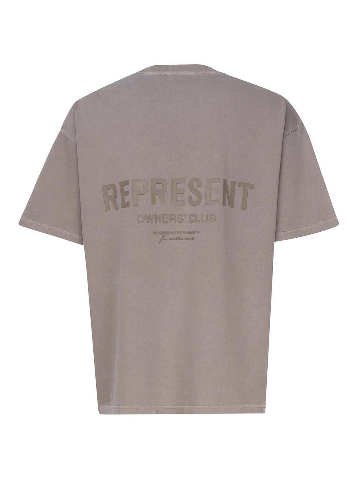 Shop Represent Logo T-shirt In Light Grey