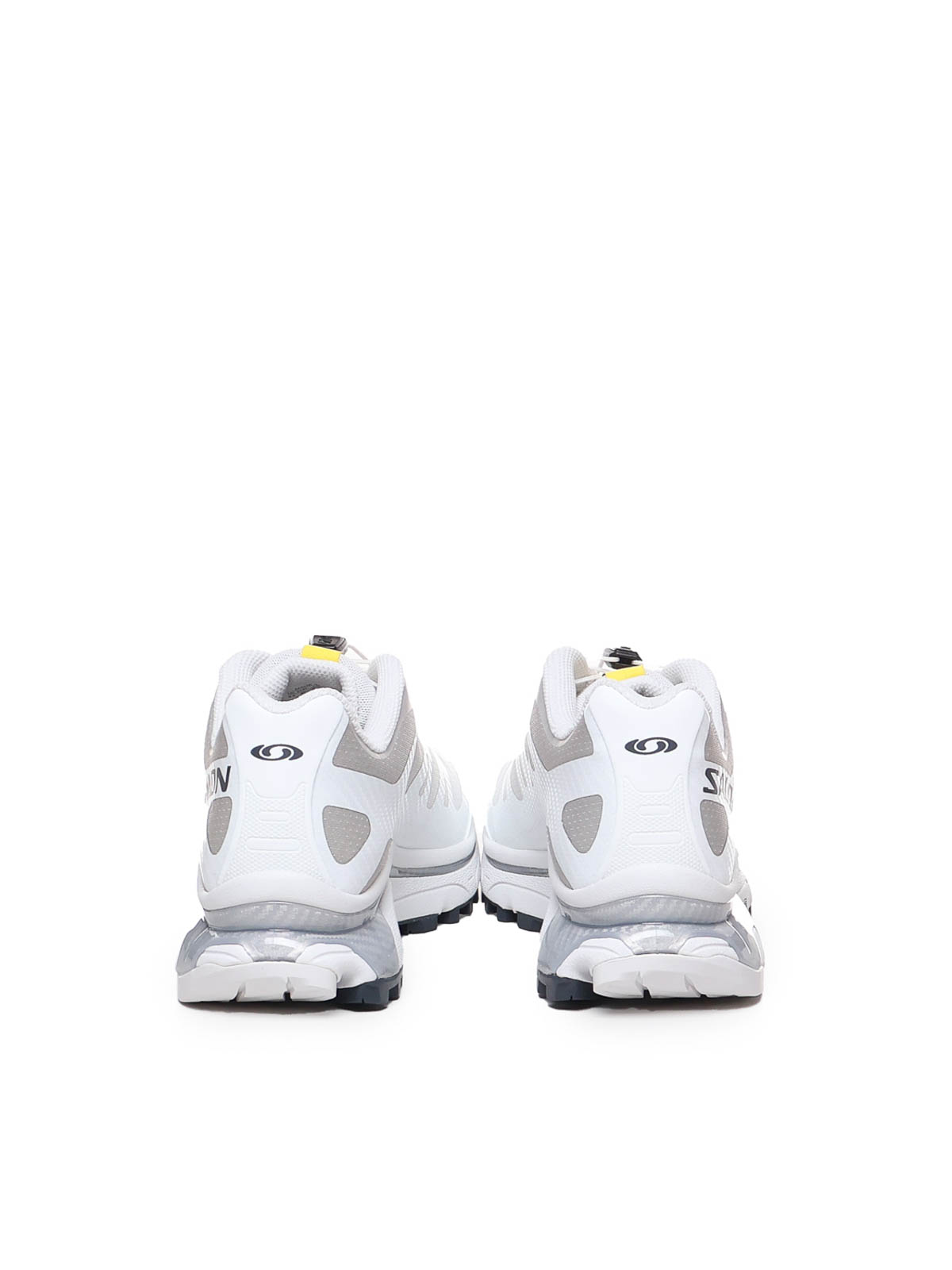 Shop Salomon Xt-4 White Sneakers In Grey