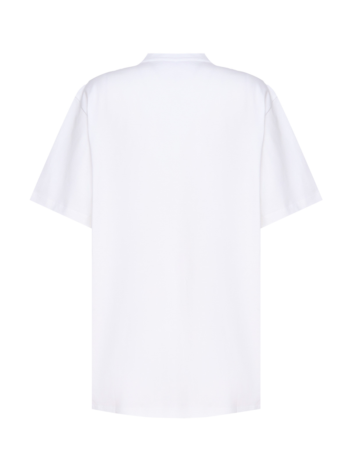Shop Stella Mccartney Organic Cotton T-shirt Logo In White