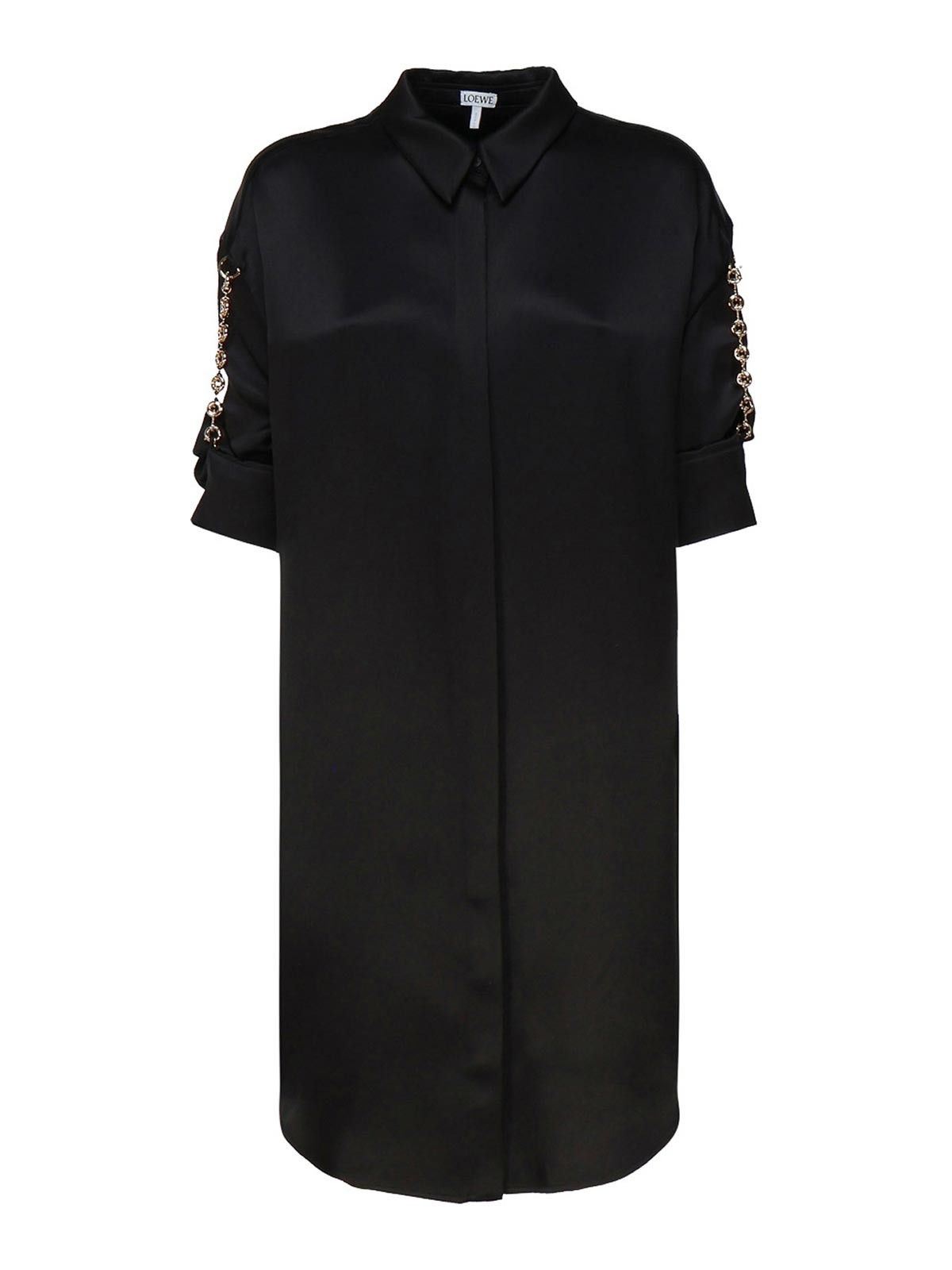 Shop Loewe Midi Black Dress