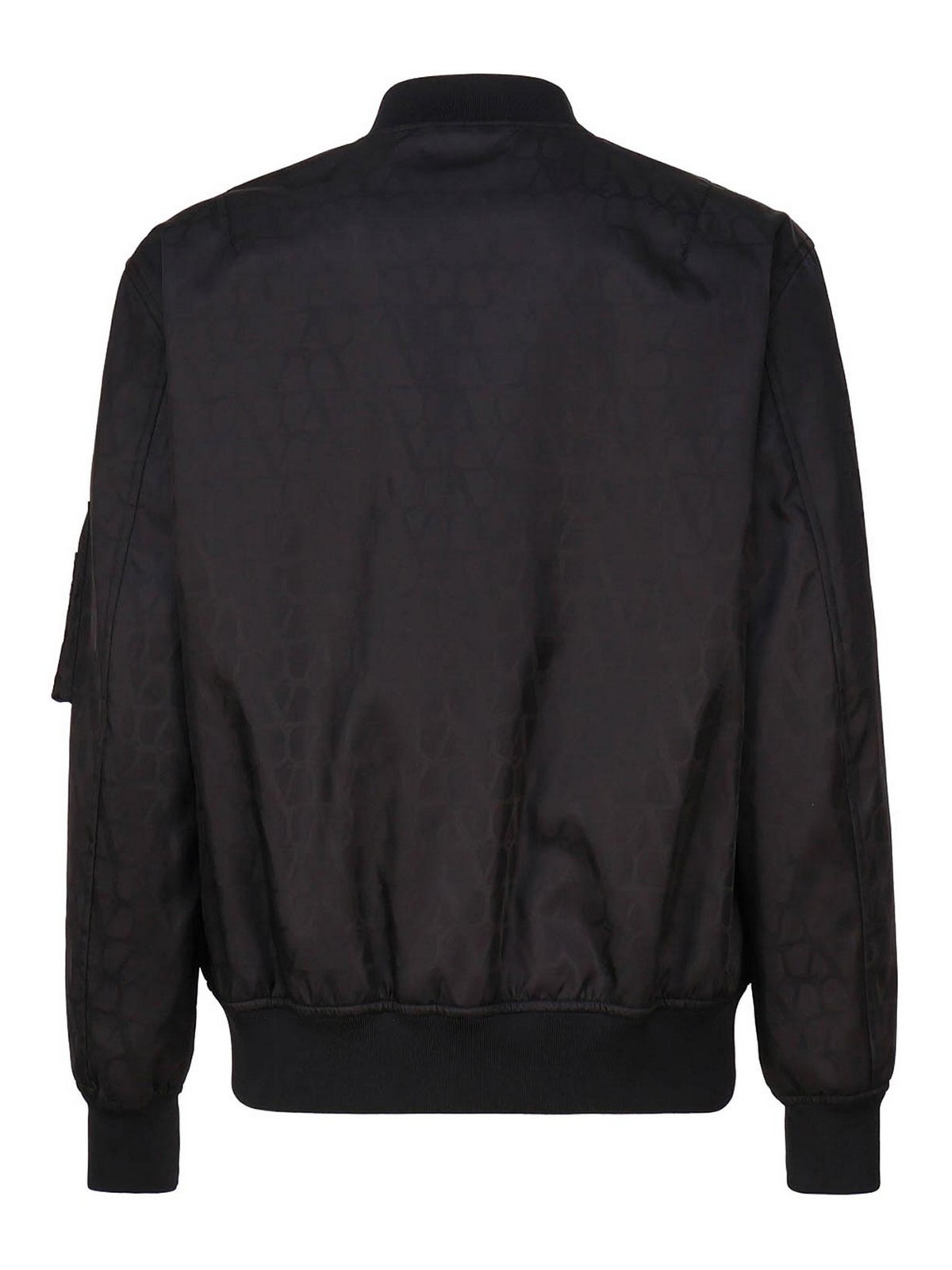 Shop Valentino Bomber Jacket With Toile Iconographe Print In Black