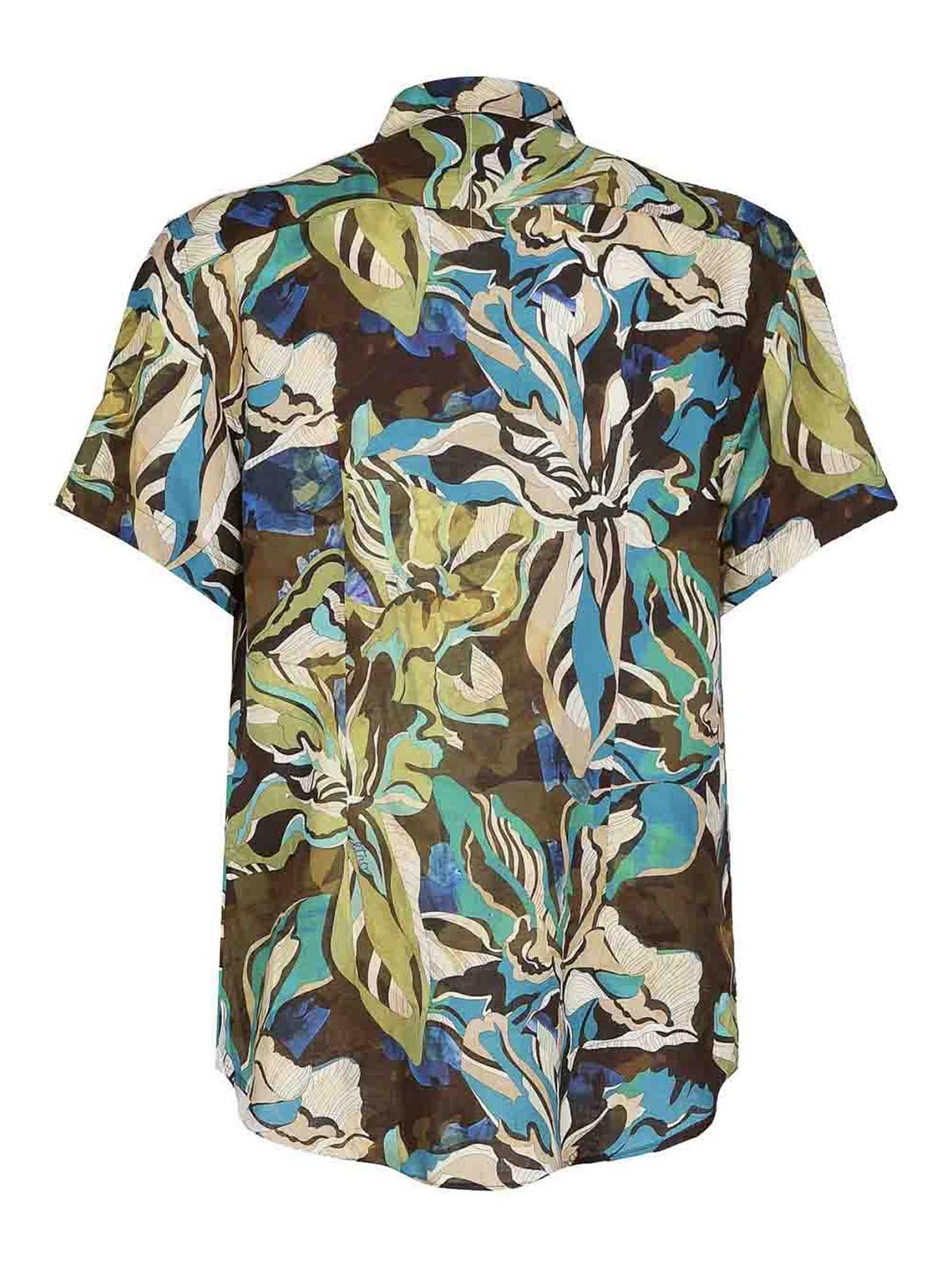 Shop Etro Shirt With Print In Green