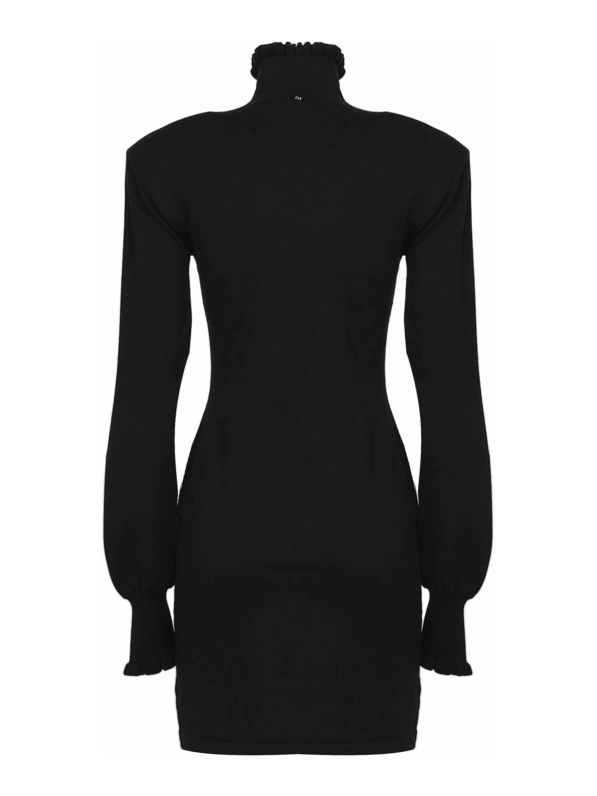 Shop Max Mara Leandro Turtleneck Dress In Black