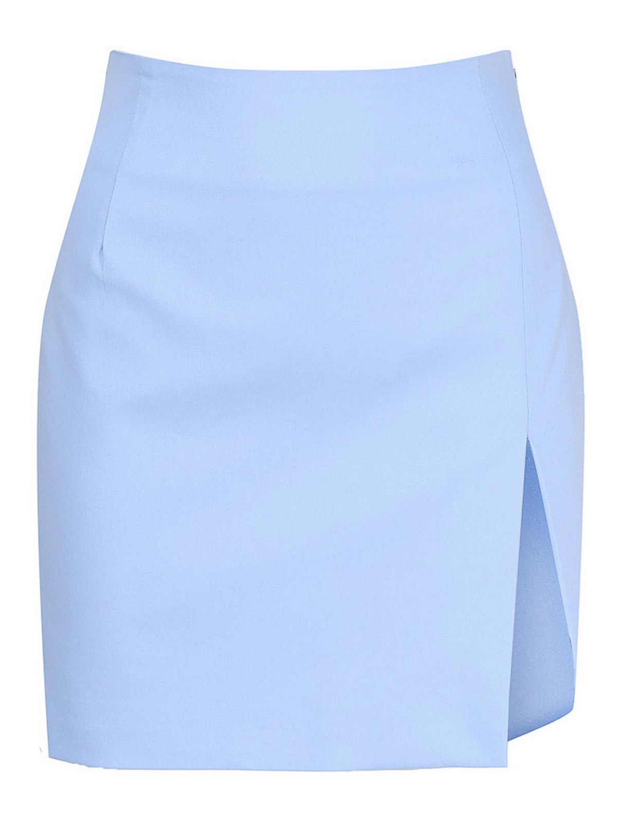 The Andamane Gioia Miniskirt With Side Slit In Blue