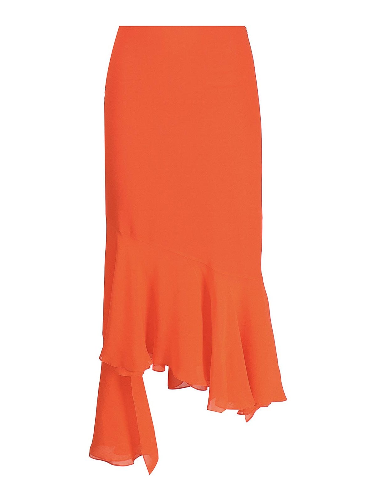 Shop The Andamane Asymmetrical Skirt In Orange
