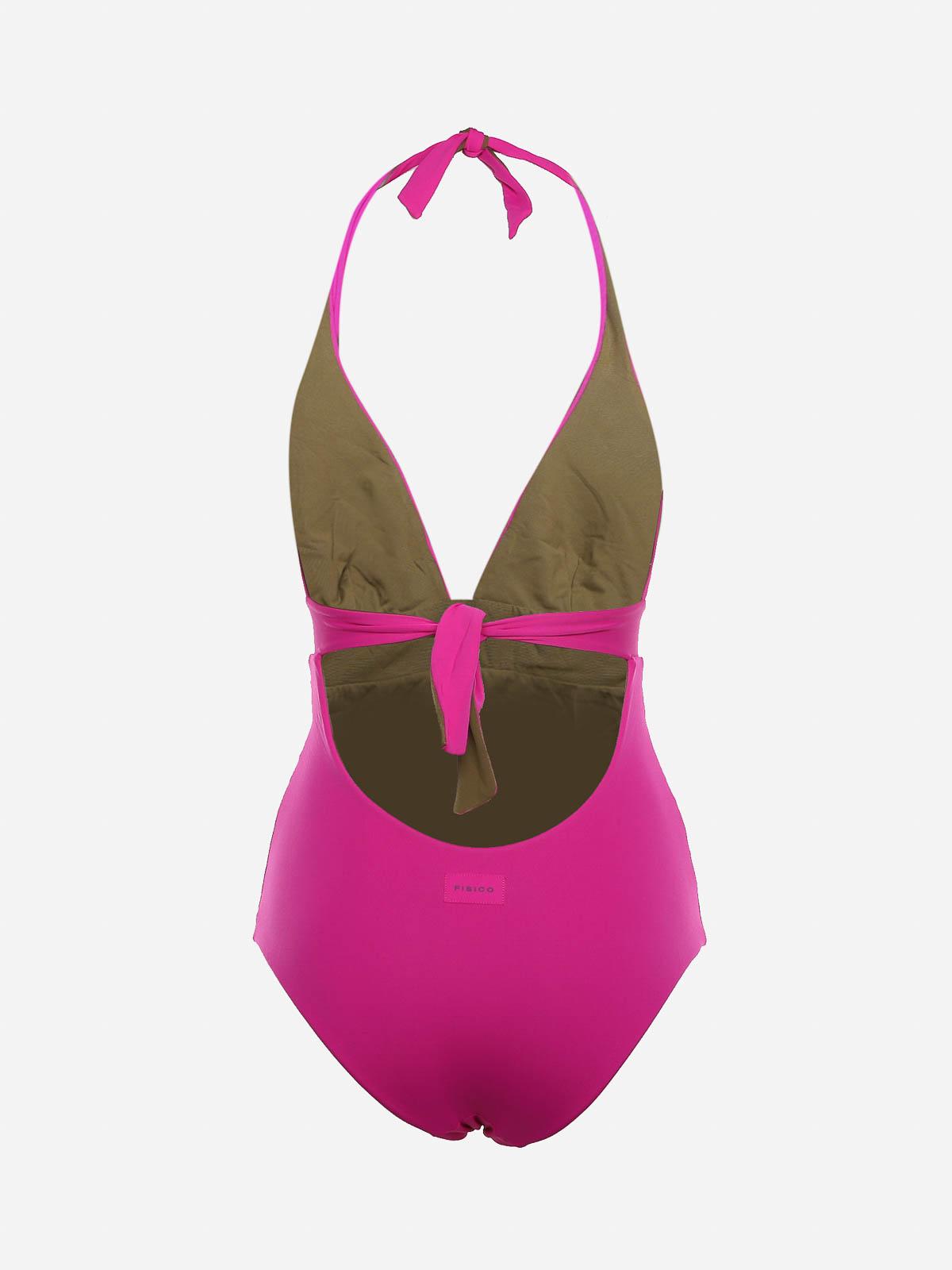 Shop Fisico Reversible Two-tone One-piece Swimsuit In Fuchsia